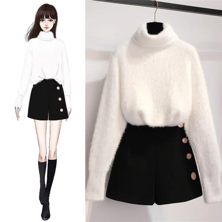 Brontel Coord Set In Black and White