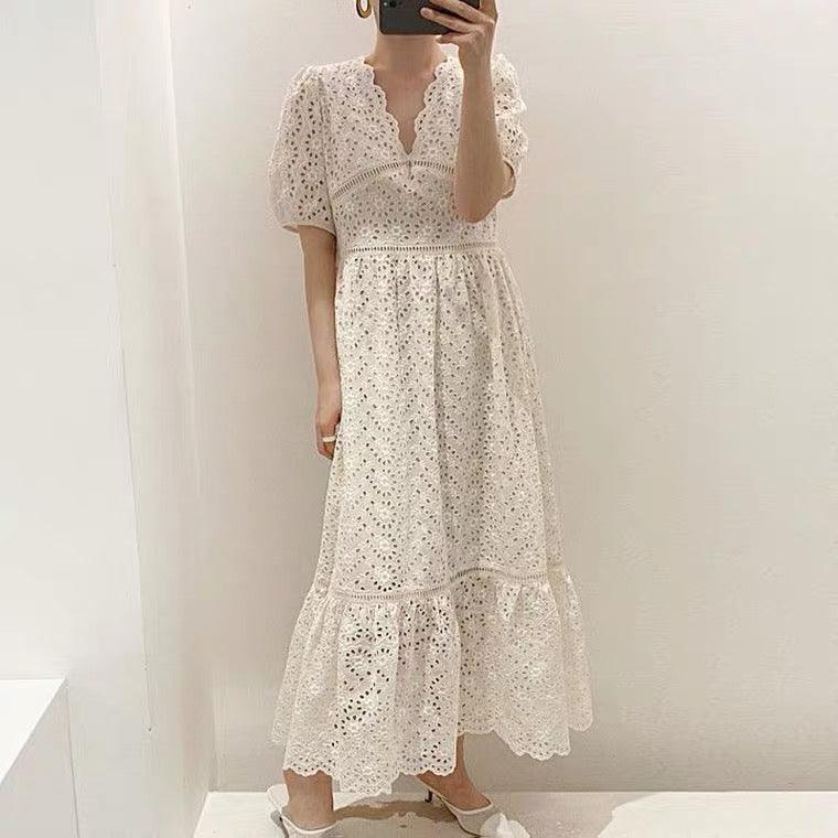 Moscow Holiday Dress In Beige