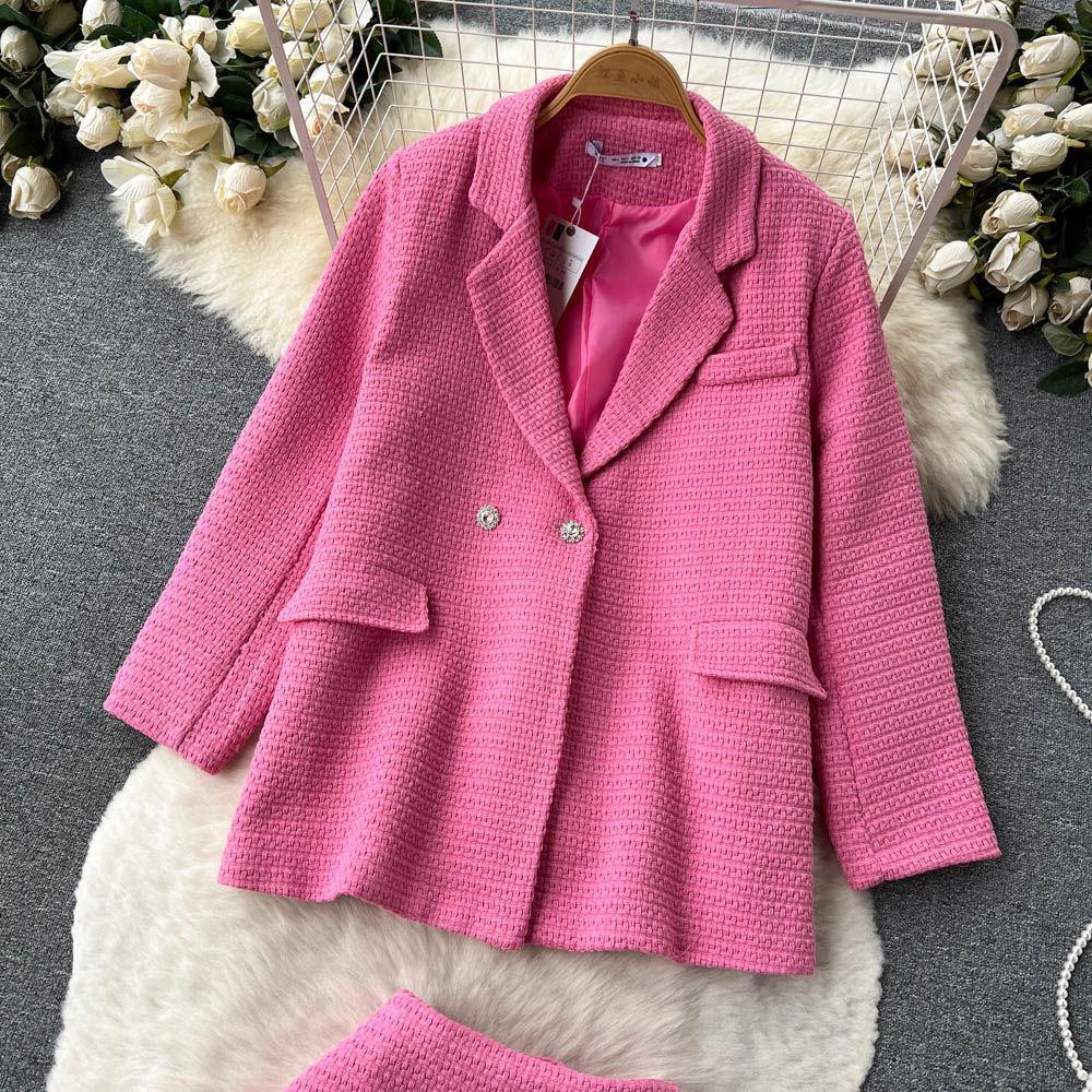Amara Blazer and Shorts Coords In Pink