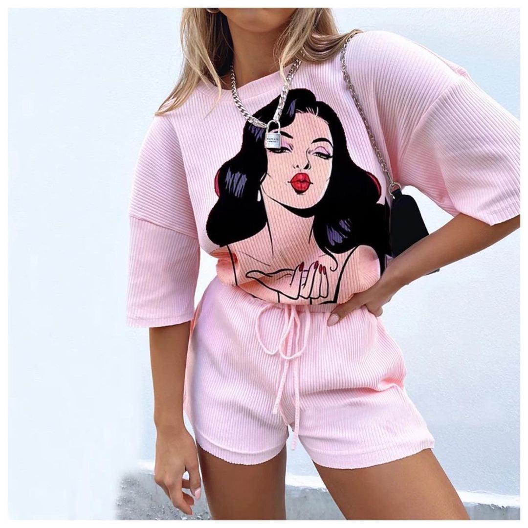 Danny Graphic Coords In Pink
