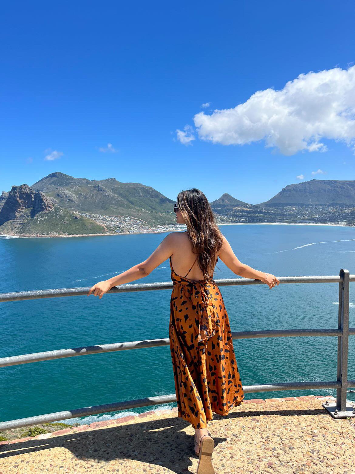 Lucifer Statement Dress In Rust