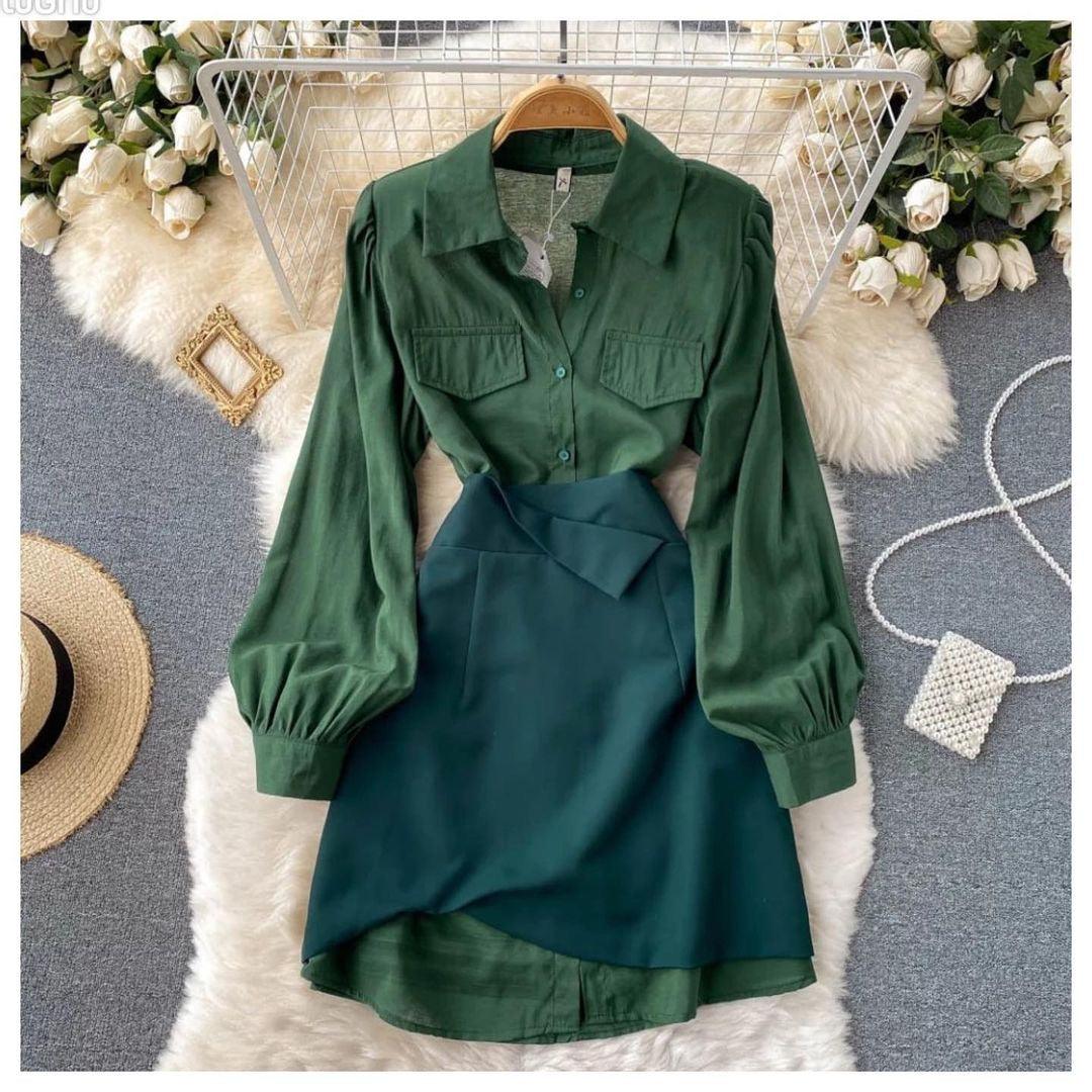 Aremila Two Piece Set In Dark Green