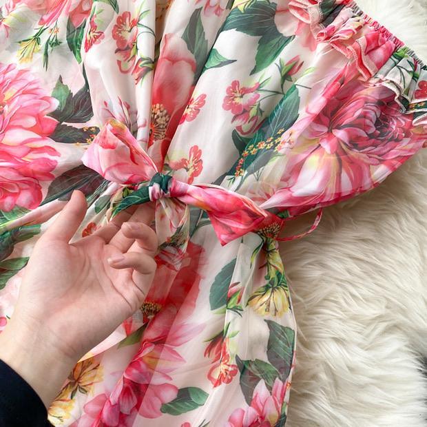 Botai Floral Maxi Dress In Pink