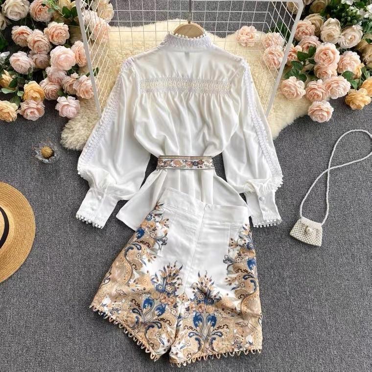 Calista Two Piece Set In White