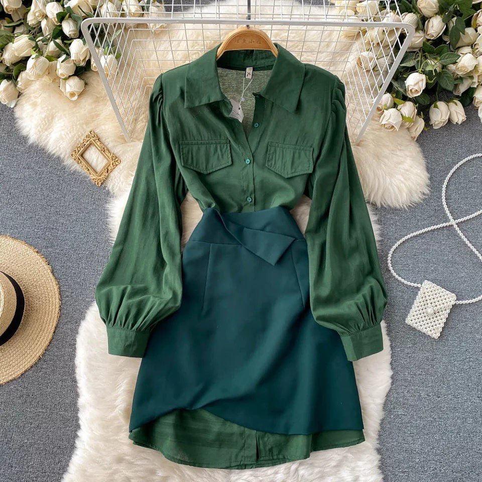 Aremila Two Piece Set In Dark Green