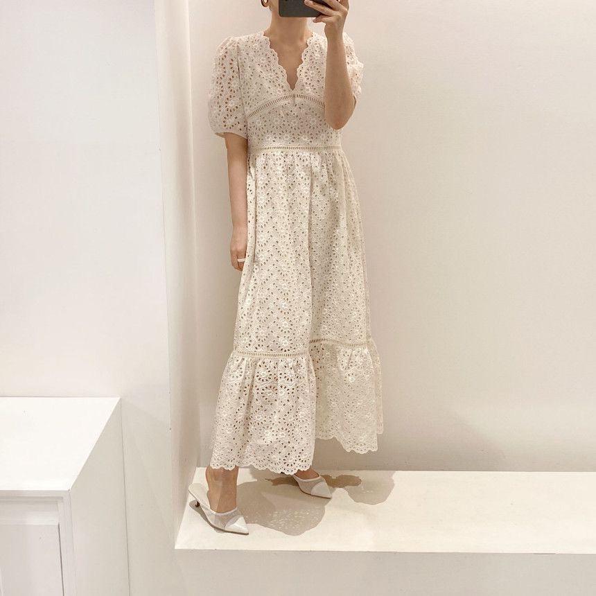 Moscow Holiday Dress In Beige