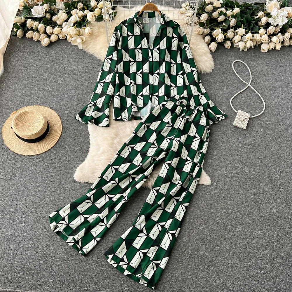 Henley Abstract Coord Set In Green