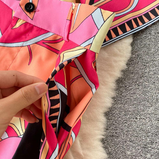 Alia Abstract Coord Set In Pink