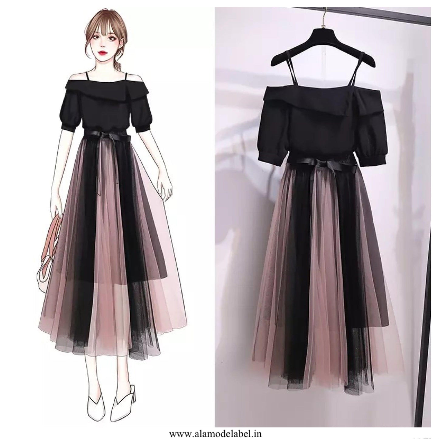 Olio Coord Set in Black