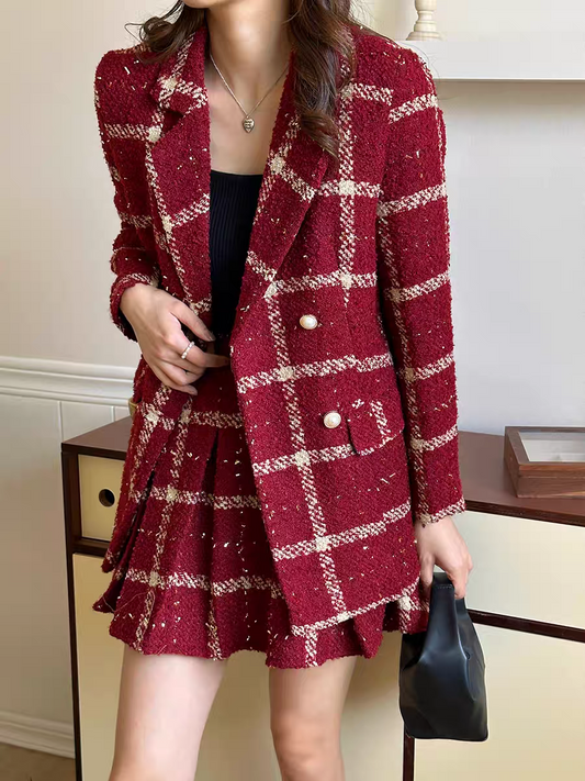 Camille Statement Luxe Tweed Coord Set