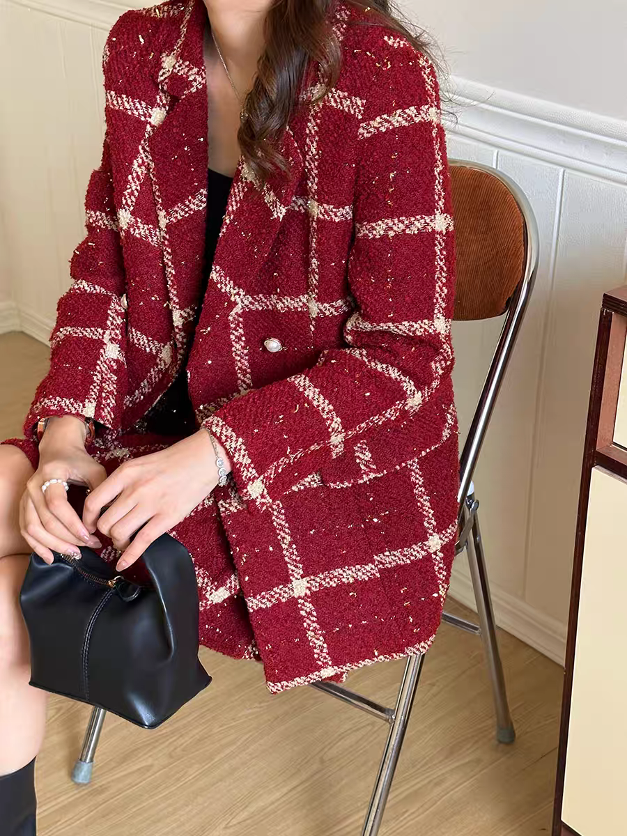 Camille Statement Luxe Tweed Coord Set