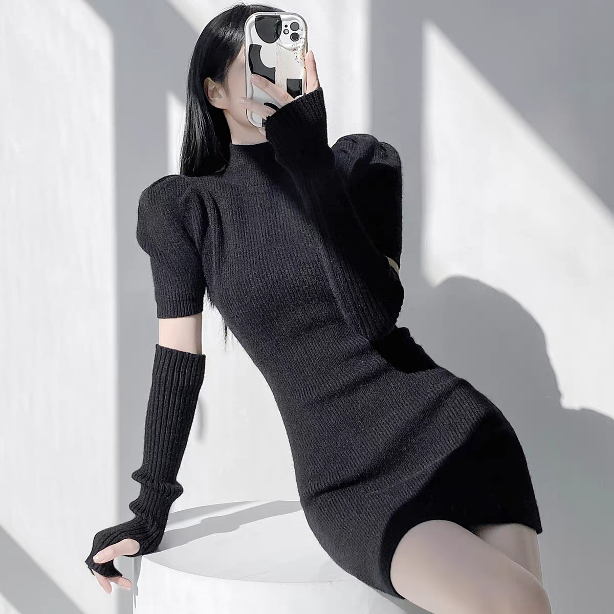 Antonia Soft Dress With Sleeves